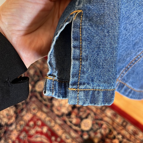 Vintage Sleeveless Denim MIDI Dress Sz L - Picture 8 of 12